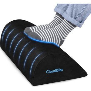 Foot Rest Pillow for Work, Office or Travel Memory Foam and Removable Cover